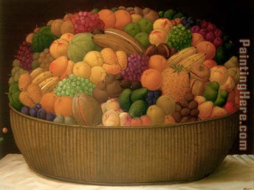 Fernando Botero Canasta de frutas